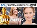 OSCARS 2013 Best Dressed Best Actress Jennifer Lawrence Jessica Chastain ENTV