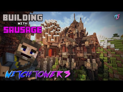 Minecraft - Building with Sausage - Medieval Witch Tower 3