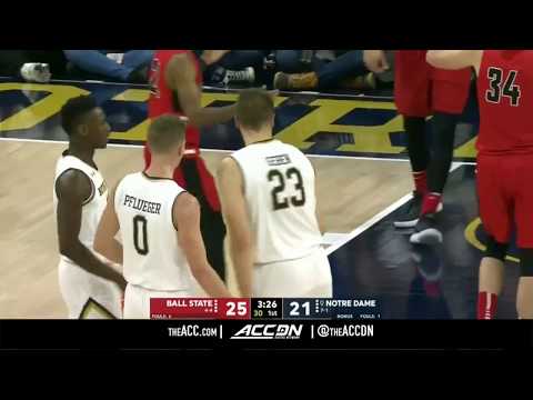 Ball State vs Notre Dame College Basketball Condensed Game 2017