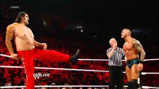 Raw: Randy Orton &amp; The Great Khali vs. Wade Barrett &amp; Cody