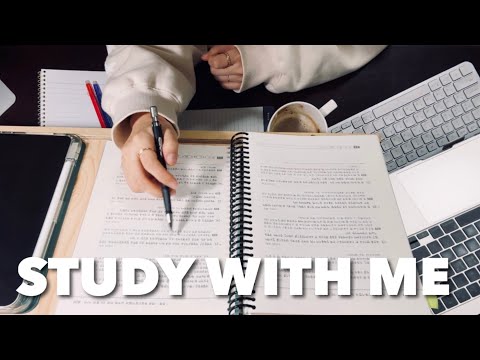 🔥4-HOUR Study With Me,No break,No music, Real sound,pencil ASMR