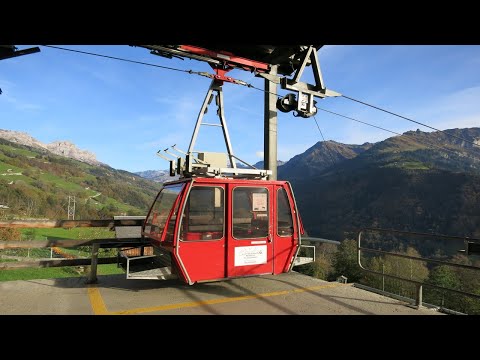 Bürglen - Eierschwand - Luftseilbahn Bergfahrt 2022 Seilbahn téléphérique cable car