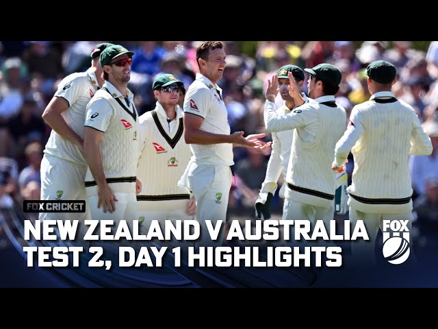 New Zealand v Australia – Second Test, Day 1 Full Match Highlights I 08/03/24 I Fox Cricket