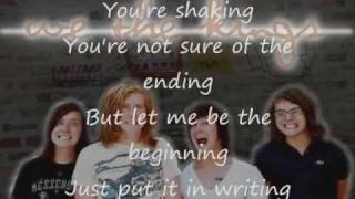 We The Kings - The Story Of Your Life (Lyrics on screen)
