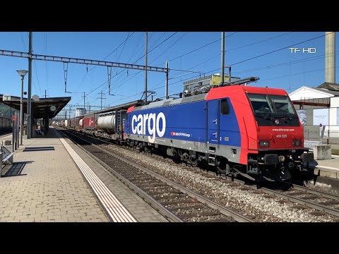 TRAINS IN SLOMO - SBB Cargo 484 020 - Zug in Zeitlupe