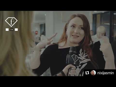 nicola presenting with Fashion TV for humariff