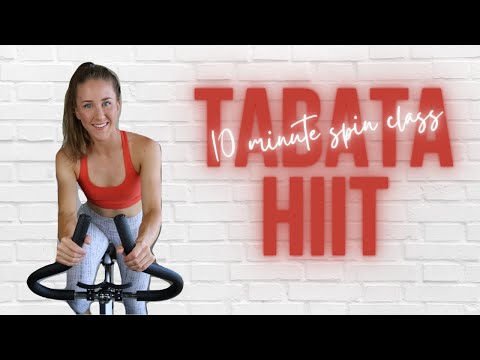 QUICK 10 MINUTE SPIN CLASS: TABATA HIIT | INDOOR CYCLING WORKOUT thumnail