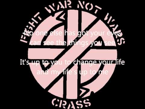 Crass -- Big A, Little A -- Lyrics Vid