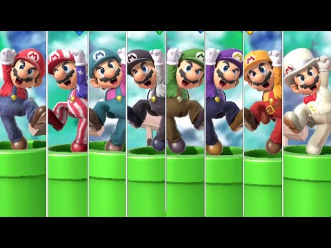 Super Smash Bros. Ultimate - All Character's Battle Entrances With 8 Players (All DLC Included)