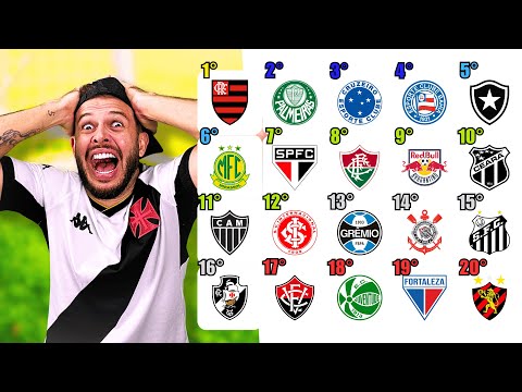 TABELA DO BRASILEIRÃO 🅰️⚽ 20ª Rodada