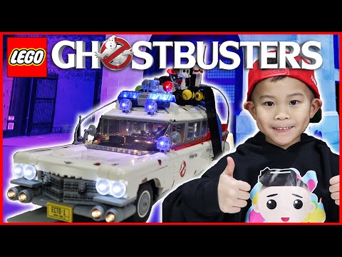 LEGO GHOSTBUSTERS Afterlife ECTO-1 Speed Build with LEGO LIGHTING!!! Kids Toys