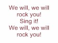 Queen - We will rock you (Lyrics)