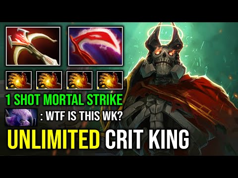 How to Offlane Carry WK Unlimited Crit 1 Shot Mortal Strike Max Item Super Carry Dota 2