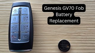 How To Replace or Change Genesis GV70 Remote Key Fob Battery 2022 - 2025