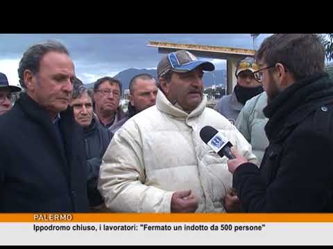 Ippodromo chiuso, i lavoratori: "Fermato un indotto da 500 persone" [TgMed 17/01/18]