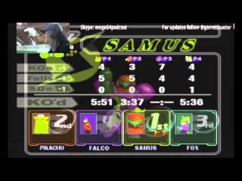 Mega64 Poorly Played Stream 11 - Dustin/Samus Finishes Off Eric/Picachu