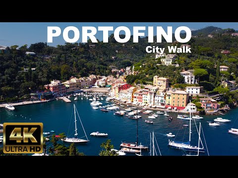 PORTOFINO - Italy Coast - City Walk  |  4K UHD | ⛅ | 🇮🇹 ITALY