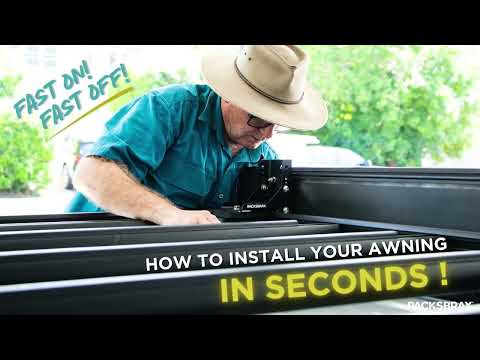 How to install your awning in seconds? | With XD Quick Release Hitch | RacksBrax