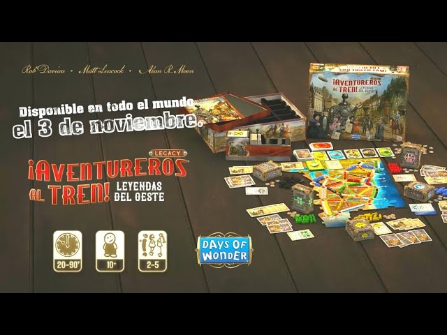 Vídeo relacionado con Asmodee ¡Aventureros al Tren! Legacy Leyendas del Oeste