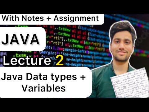 Java Data Types And Variables Lecture 2 Java Free Course