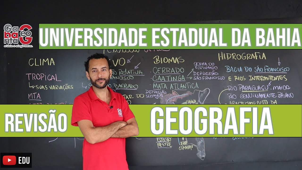 REVISÃO UNEB | GEOGRAFIA FÍSICA DA BAHIA | JEANGRAFIA