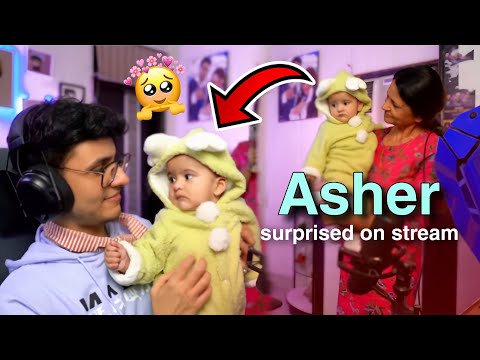 TRIGGERED INSAAN - Asher surprised on stream😍 || Triggered Ipshita