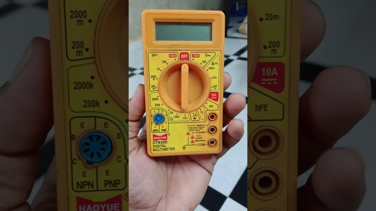 DT-830D Digital Multimeter Volt Amp Ohm Meter Video Thumbnail