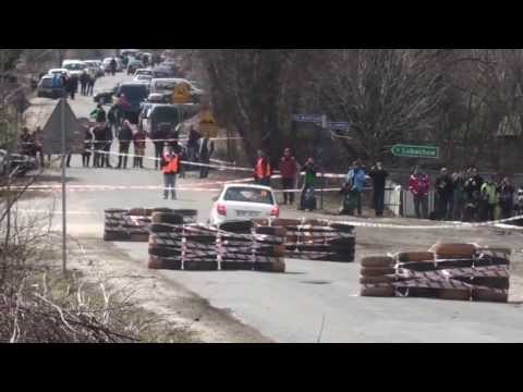 41 Rajd Świdnicki - Witoszów-Złoty Las - dohamowania przed szykaną w Modliszowie