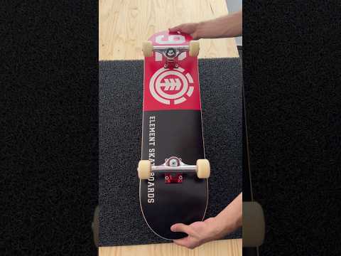 Processo de montagem de um skate street profissional completo com maple Element Skateboards