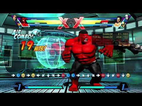 [UMVC3] Team KBR - Kill combo on 1.1M characters from midscreen air throw (request by @mayorofumvc3)