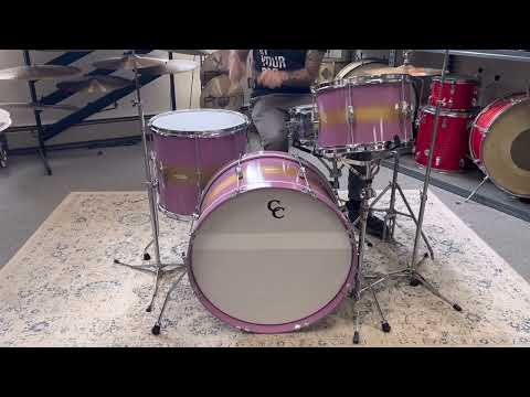 C&C Drum Co Player Date II Lavender and Gold Duco Drum Kit image 9