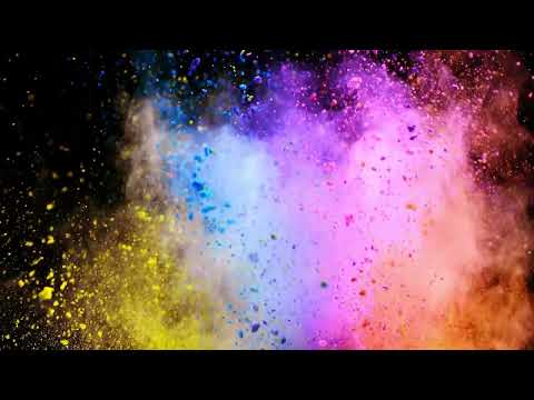 Colorful Liquid Glitter Explosion Screensaver