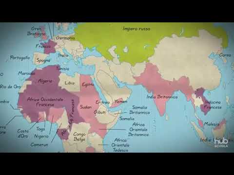 Carta animata - Gli imperi coloniali del primo Novecento