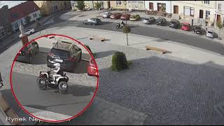 Wideo1: Na dw�ch ko�ach, na oczach policjant�w w Gostyniu