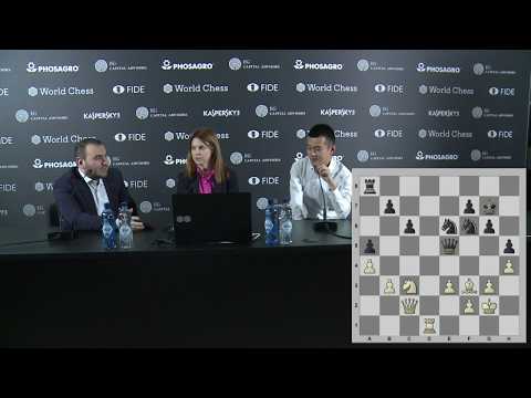 Round 5. Press conference with Ding Liren and Mamedyarov
