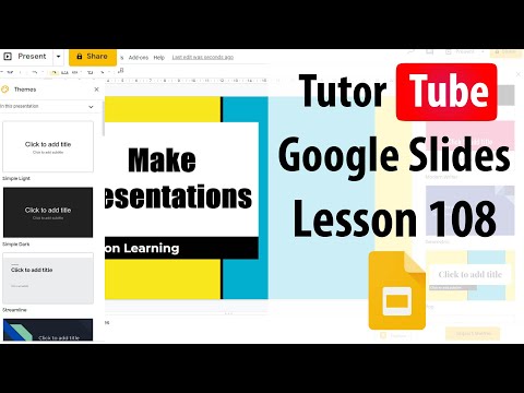 Google Slides Tutorial Lesson 1 Accessing Google Slides