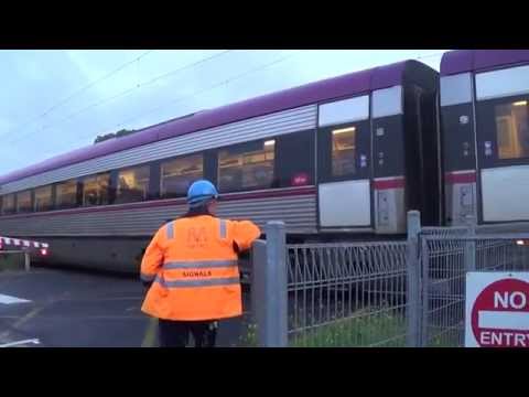 V.line Train hits car at Level Crossing