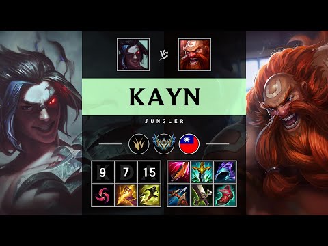 Kayn Jungle vs Gragas - TW Challenger Patch 25.09