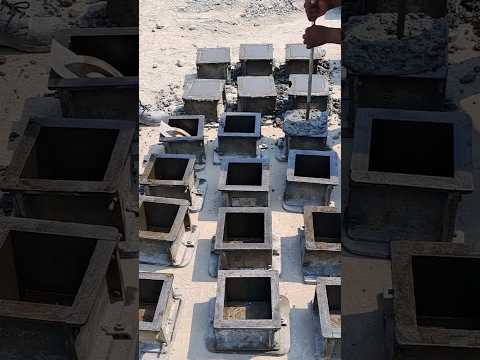 cube casting at site