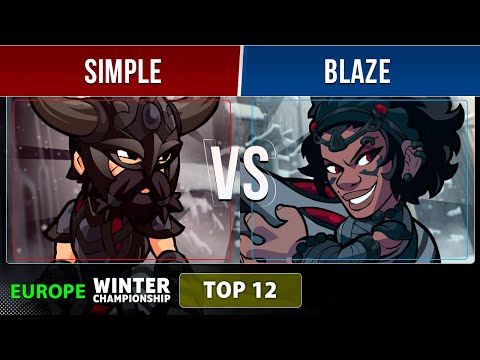 simpLe VS Blaze - Top 12 - EU - Brawlhalla Winter Championship 2022