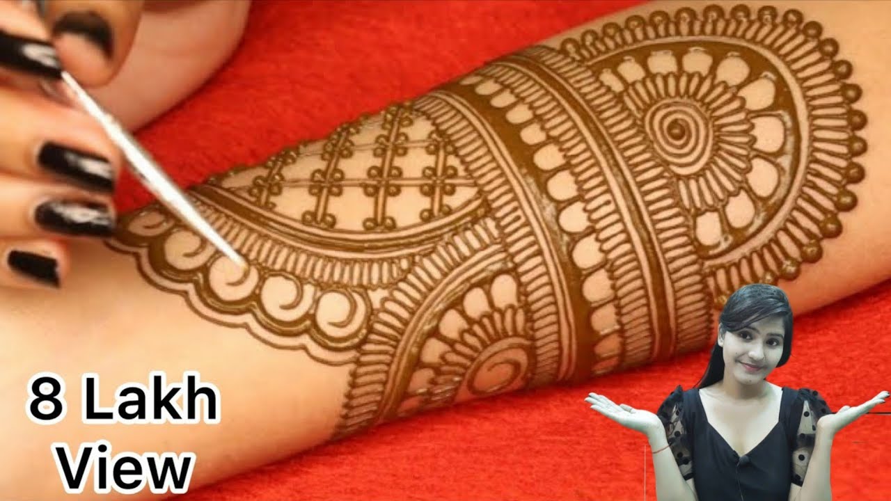 Wedding Bridal Henna Mehndi Design||Simple Easy Full Hand Bridal Arebic Mehndi Designs||Easy Mehndi