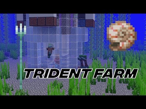 Simple Trident/Nautilus Shell Farm - ilmango — Minecraft farm tutorial thumbnail
