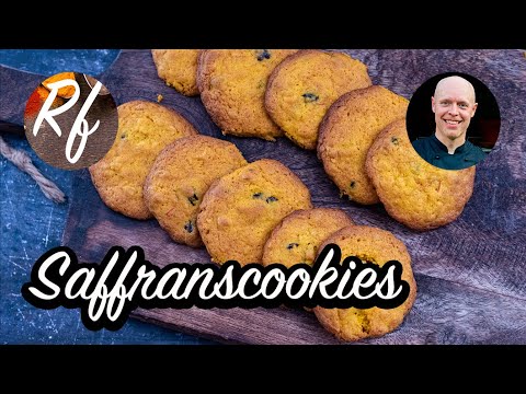 Saffranscookies är en slags saffranskakor i amerikansk stil smaksatta med saffran, sirap och tranbär. >