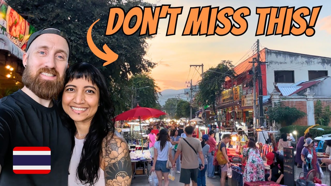 Join a duo as they delve into the vibrant Sunday Walking Street Market.