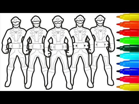 Power Rangers Megaforce Action Superhero Coloring Pages