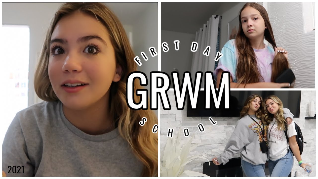 GRWM : FIRST DAY OF SCHOOL 2021 "FRESHMAN AND 7TH GRADE" | SISTER FOREVER
