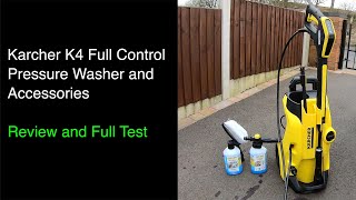 karcher K4 Full Control Pressure Washer and Accessories - Full Test and Review