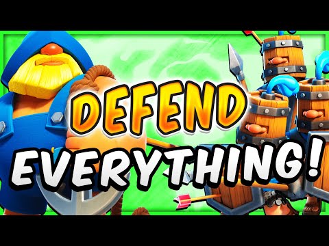 This BROKEN ROYAL RECRUITS Deck Defends EVERY PUSH! — Clash Royale