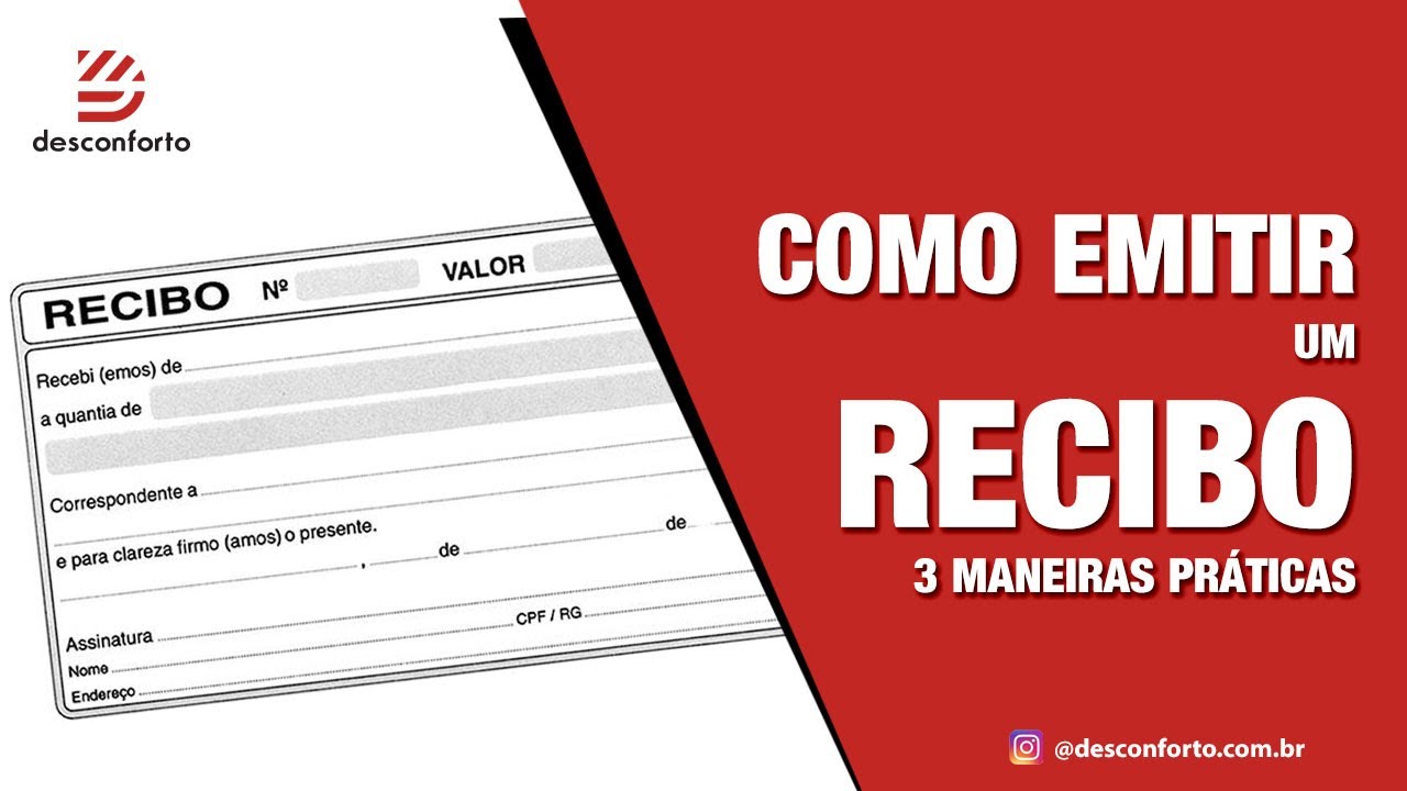 Como EMITIR UM RECIBO - 3 Maneiras fáceis e práticas pra emitir um recibo simples e rápido