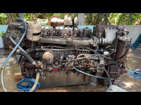 ☘️☘️ Engine Marine Mitsubishi S6M2-MTK-2 320ps/2400rpm, chuyền số 3.05 máy chuẩn ship có toàn quốc!